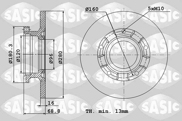 Remschijven Sasic 6106145