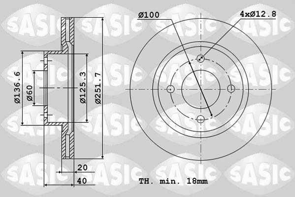 Remschijven Sasic 6106167