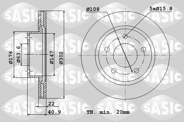 Remschijven Sasic 6106291