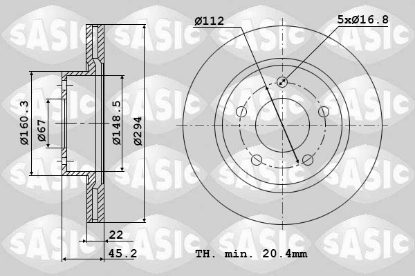 Remschijven Sasic 6106309