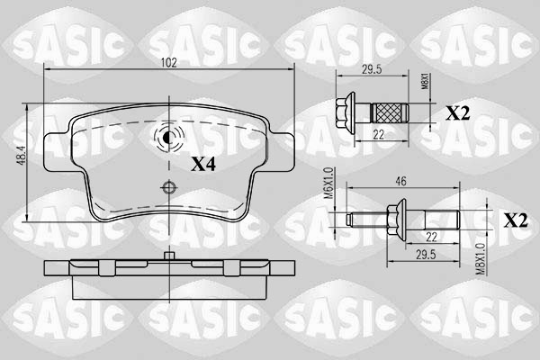 Remblokset Sasic 6210018