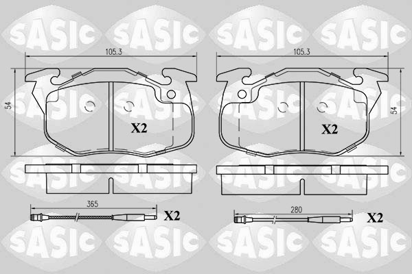 Remblokset Sasic 6210032