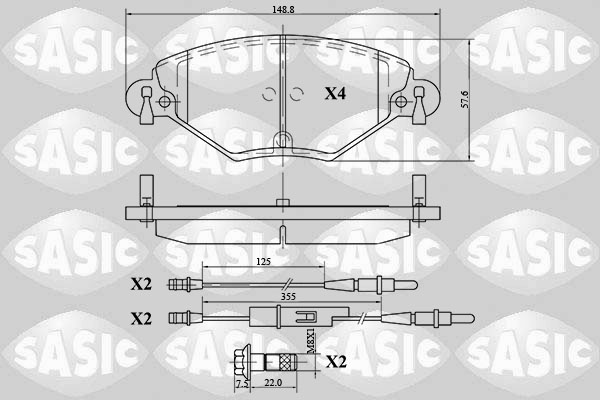 Remblokset Sasic 6210035