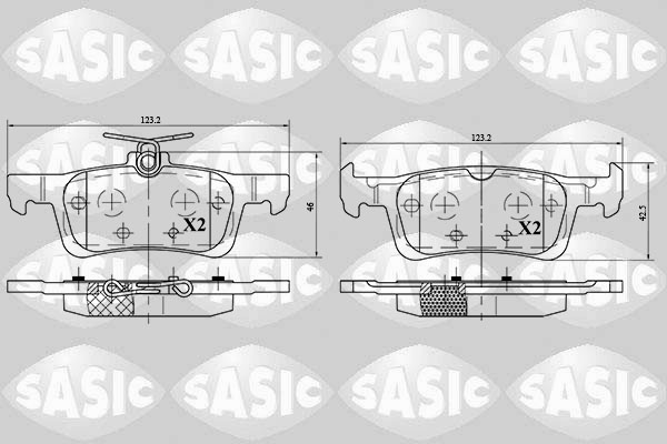 Remblokset Sasic 6210052