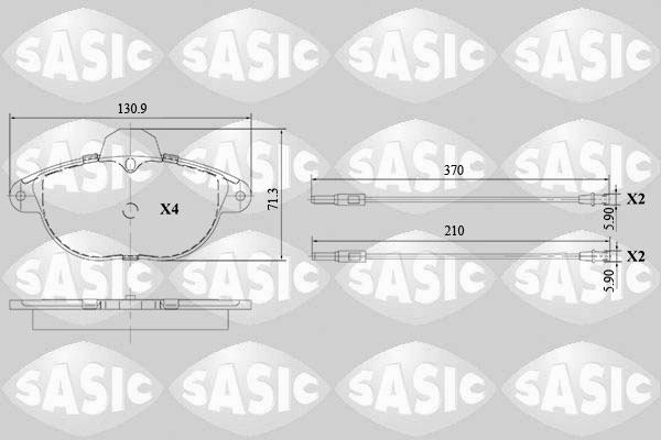 Remblokset Sasic 6210068