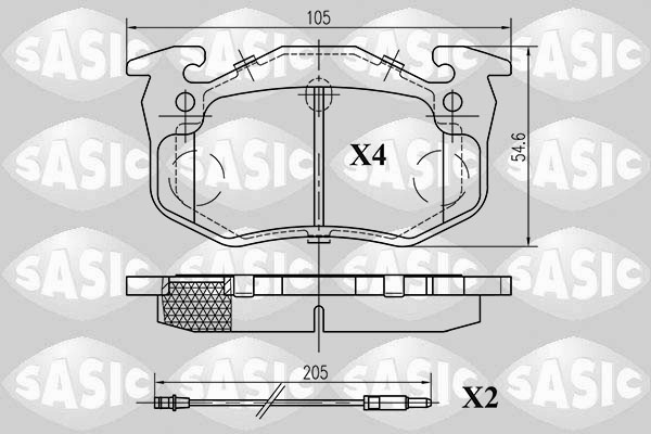 Remblokset Sasic 6214001