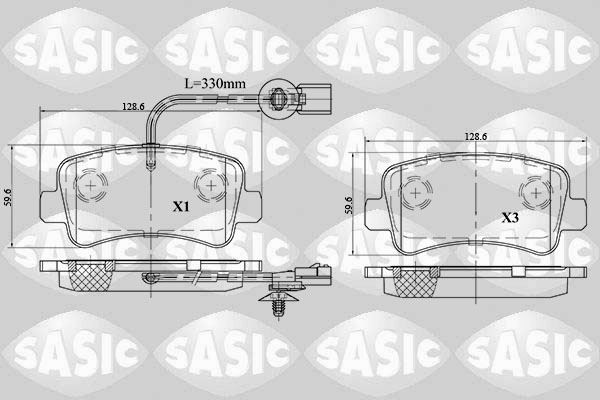 Remblokset Sasic 6214021