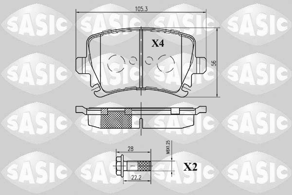 Sasic Remblokset 6216003