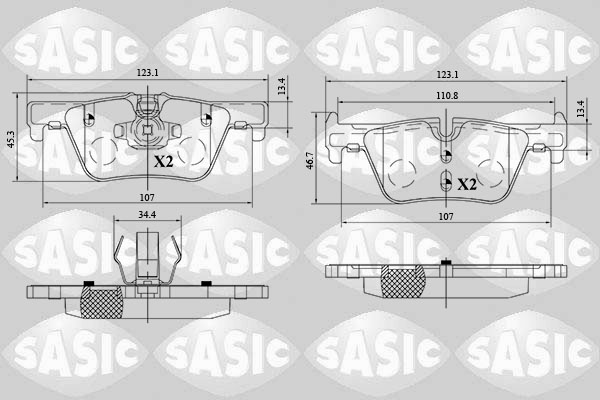 Remblokset Sasic 6216161