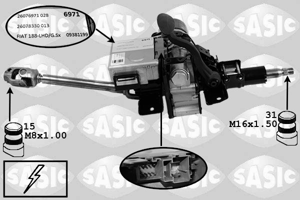 Knipperlichtschakelaar Sasic 7276001