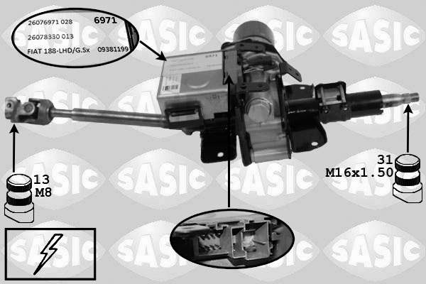 Knipperlichtschakelaar Sasic 7276002