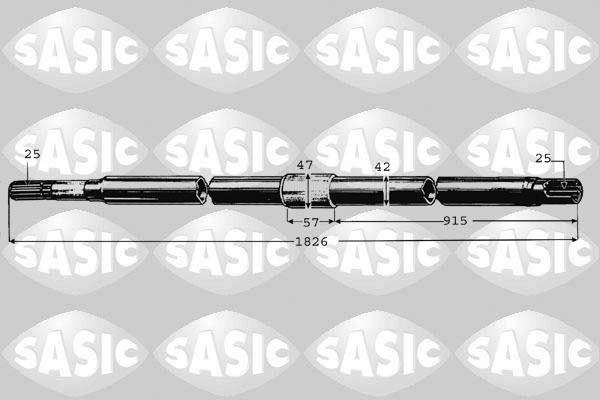 Aandrijfas Sasic 8012502