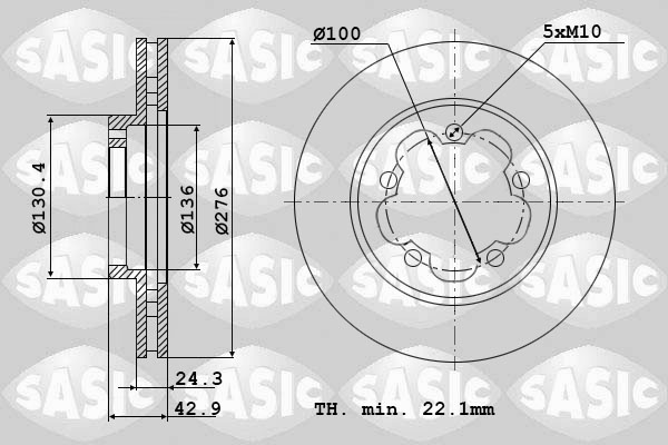 Remschijven Sasic 9004909J