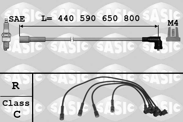 Bougiekabelset Sasic 9280002