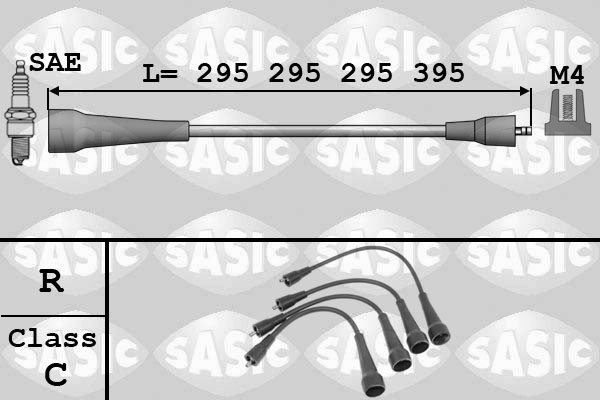 Bougiekabelset Sasic 9284001