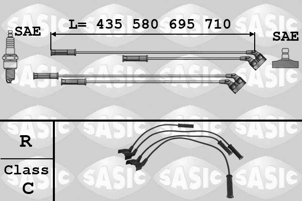 Bougiekabelset Sasic 9284002