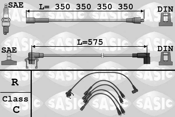 Bougiekabelset Sasic 9284009