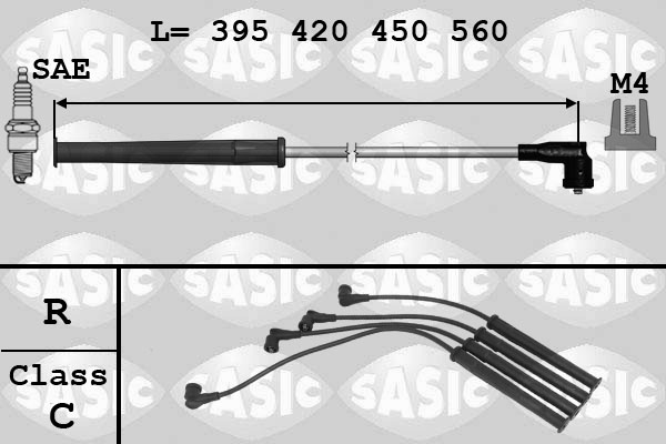 Bougiekabelset Sasic 9284011