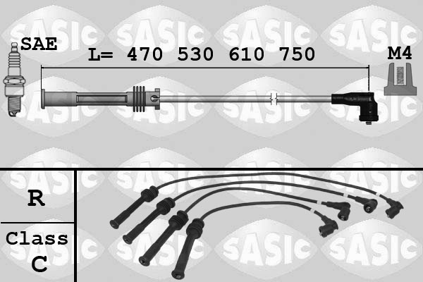 Bougiekabelset Sasic 9284013