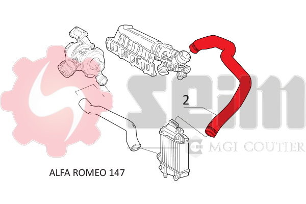 Seim Laadlucht-/turboslang 981002