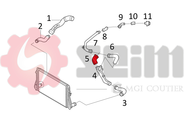 Seim Laadlucht-/turboslang 981014