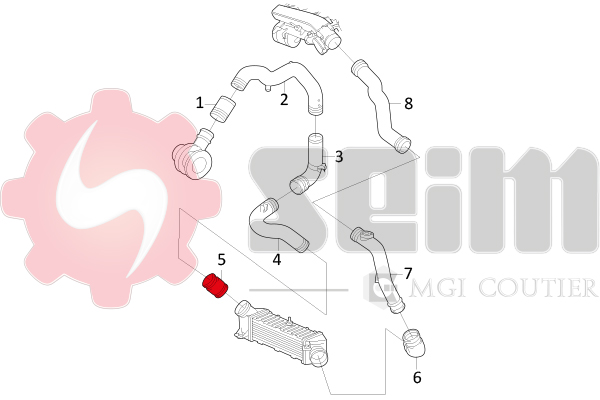 Seim Laadlucht-/turboslang 981021