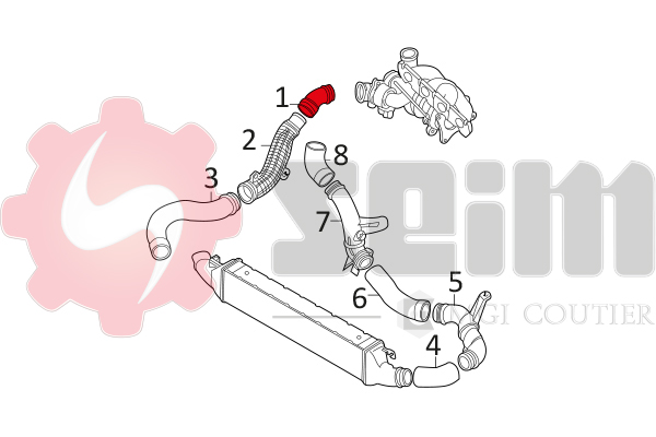 Seim Laadlucht-/turboslang 981040