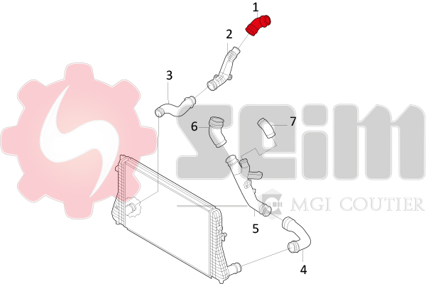 Seim Laadlucht-/turboslang 981040