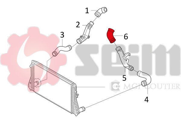 Seim Laadlucht-/turboslang 981040