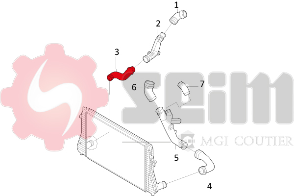 Seim Laadlucht-/turboslang 981041