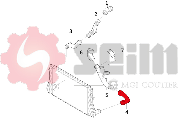 Seim Laadlucht-/turboslang 981042