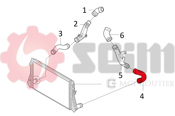 Seim Laadlucht-/turboslang 981042