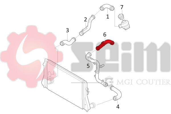 Seim Laadlucht-/turboslang 981043