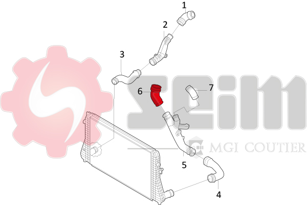 Seim Laadlucht-/turboslang 981044