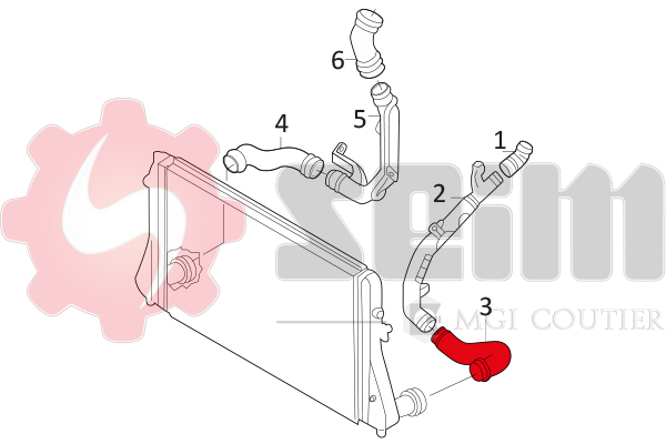 Seim Laadlucht-/turboslang 981045