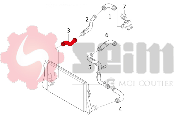 Seim Laadlucht-/turboslang 981045