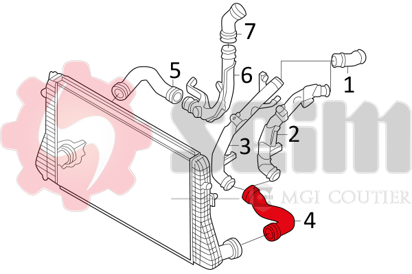Seim Laadlucht-/turboslang 981045