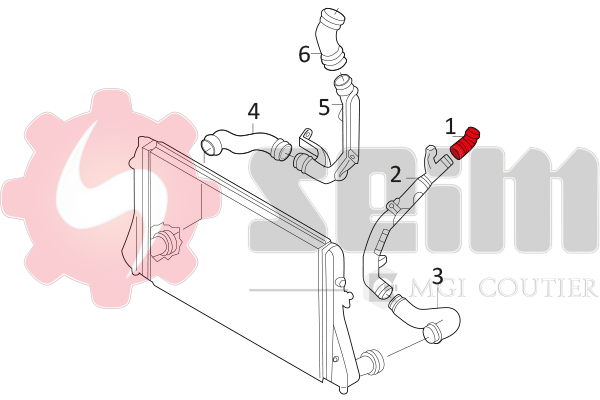 Seim Laadlucht-/turboslang 981048