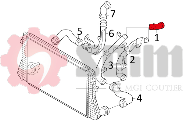 Seim Laadlucht-/turboslang 981048