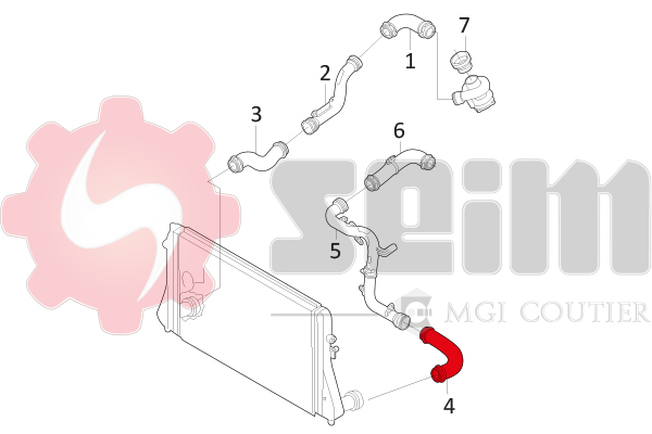 Seim Laadlucht-/turboslang 981050