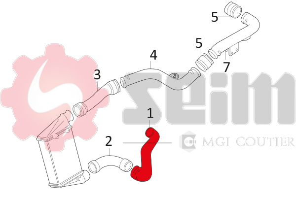 Seim Laadlucht-/turboslang 981054