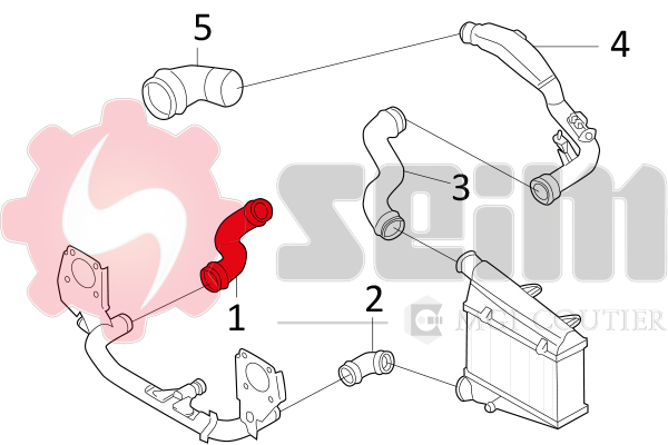 Seim Laadlucht-/turboslang 981054
