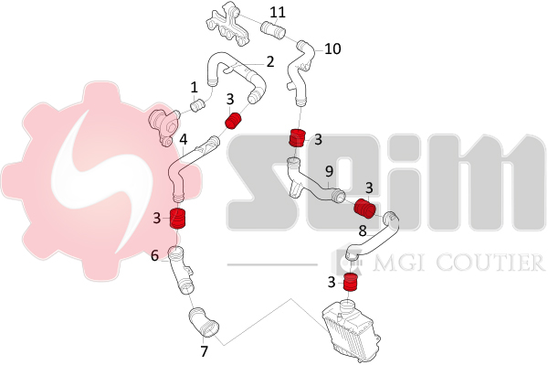 Seim Laadlucht-/turboslang 981056