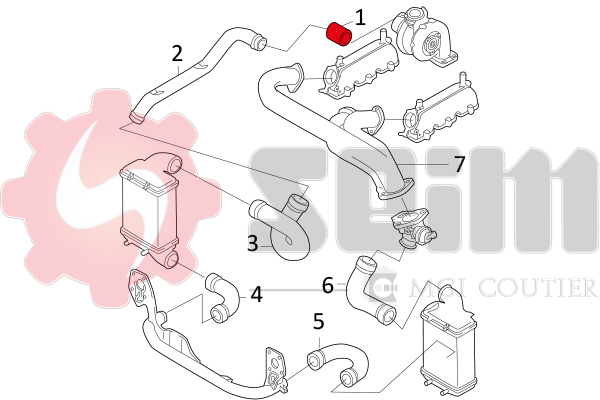 Seim Laadlucht-/turboslang 981059