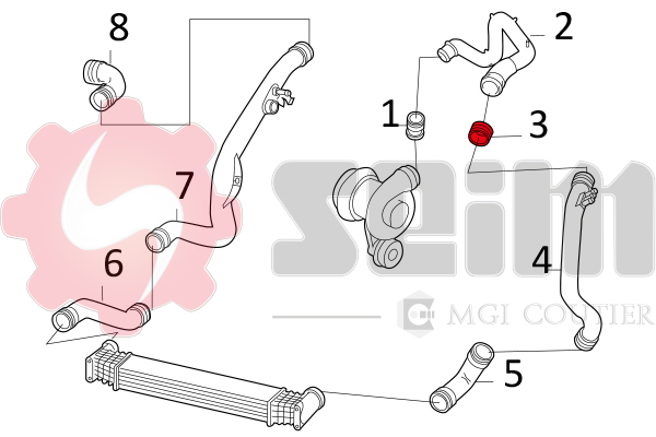 Seim Laadlucht-/turboslang 981059