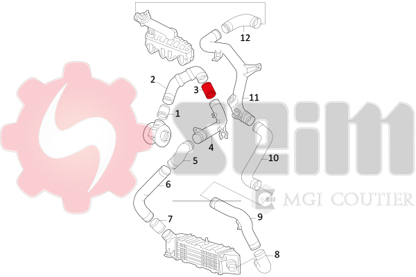 Seim Laadlucht-/turboslang 981059
