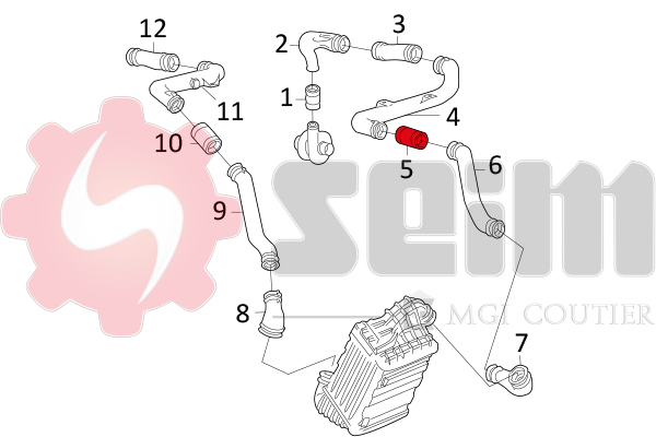Seim Laadlucht-/turboslang 981059