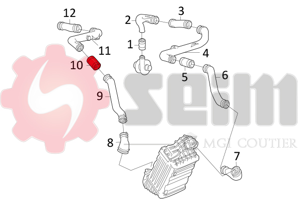 Seim Laadlucht-/turboslang 981059