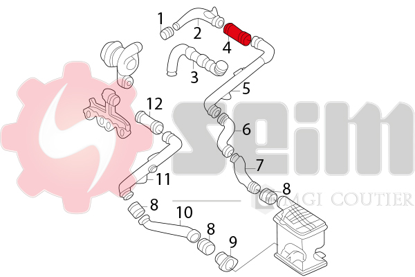 Seim Laadlucht-/turboslang 981059