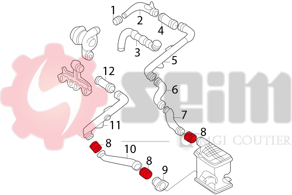 Seim Laadlucht-/turboslang 981059